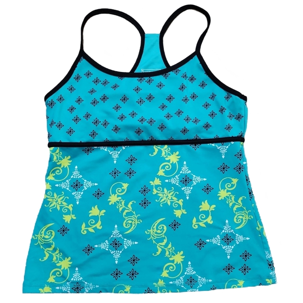 Tek Gear Turquoise Bohemian Tank Top Women's Large
